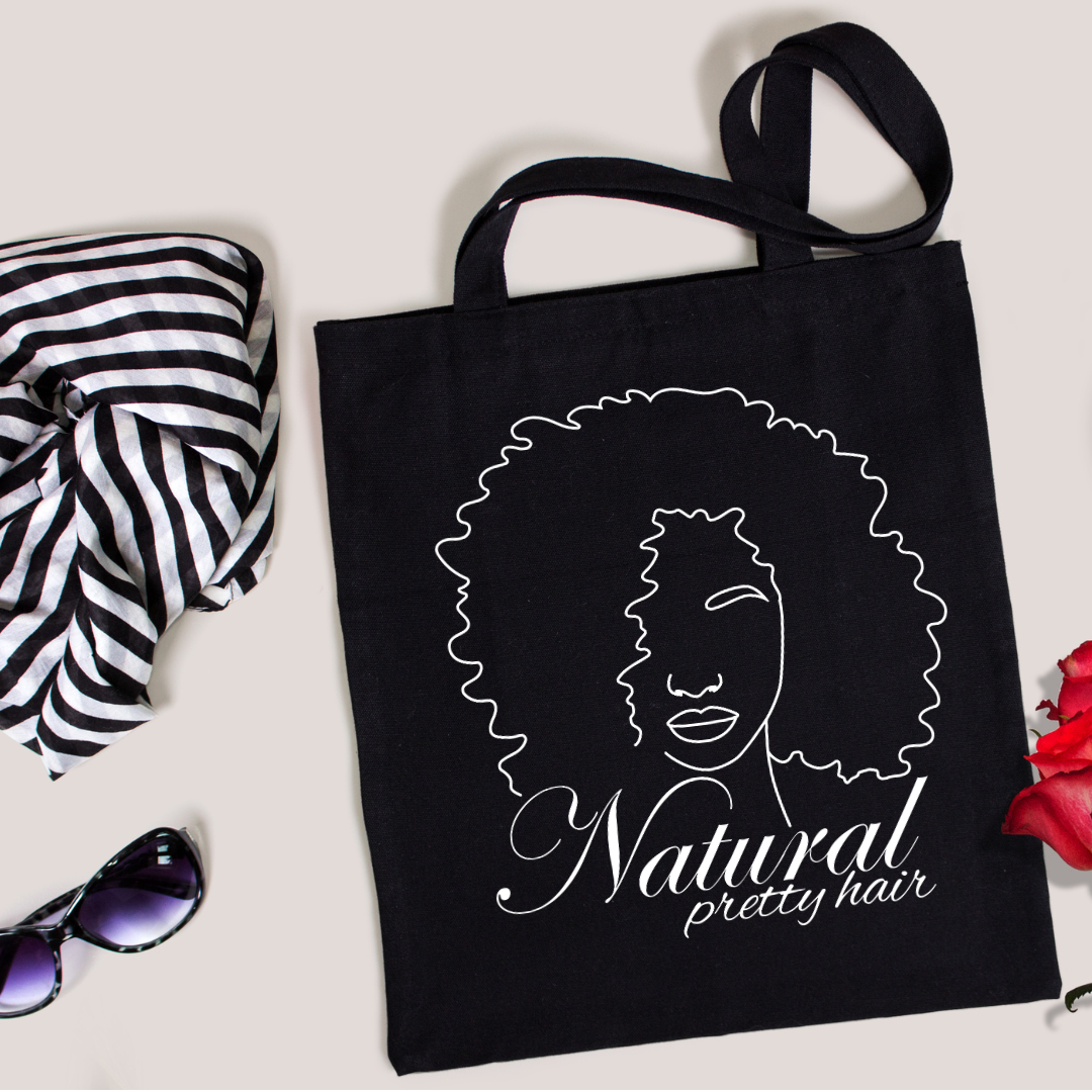 Natural Pretty Hair Tote Bag