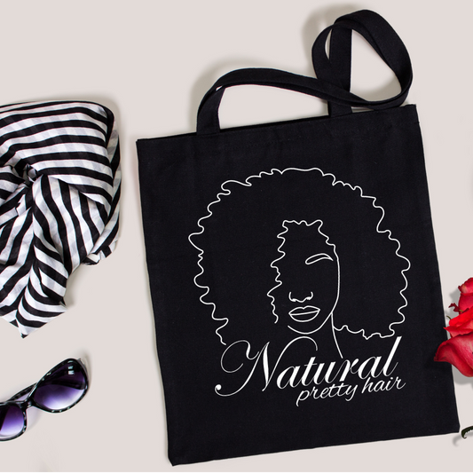 Natural Pretty Hair Tote Bag