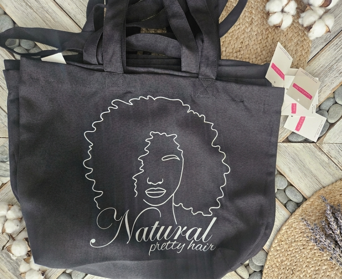 Natural Pretty Hair Tote Bag