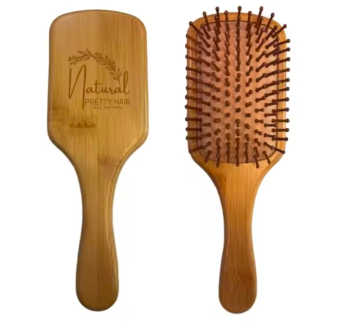 Natural Bamboo Paddle Brush